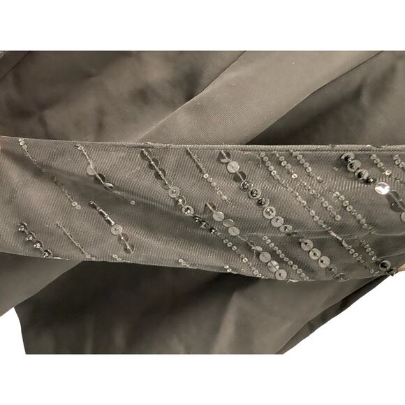 FWRD Cushnie Off The Shoulder Mini Dress Sequin Embellished Tulle Sleeve Size 0 - Picture 11 of 14